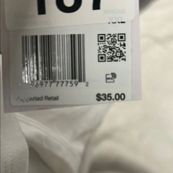 Nike White Tank Top with Graphic Print XXL - Picture 6 of 6